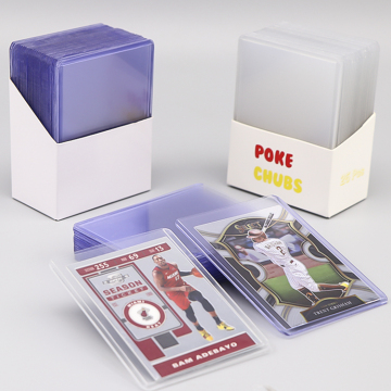 Rigid Pvc 35pt 55pt 100PT 120PT TopLoader Card Holder Sports And Gaming Cards Top Loader Pokemon Trading Holder 3x4 Toploader