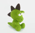 Mềm em bé đồ chơi nhồi bông dệt kim bé rồng Crochet Dragon