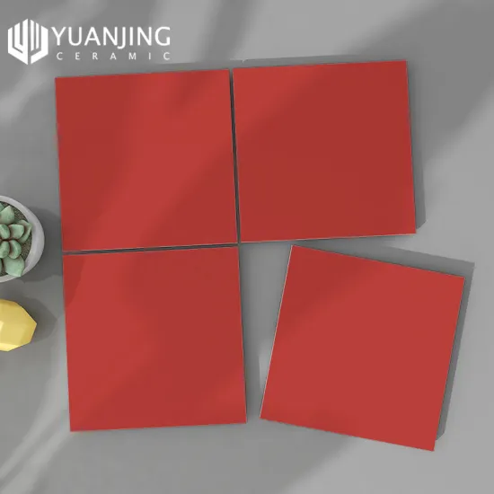 Hot Selling 200x200mm Red Matte Glazed Ceramic and Porcelain Tiles for Balconies and Toilets - Non-Slip Surface
