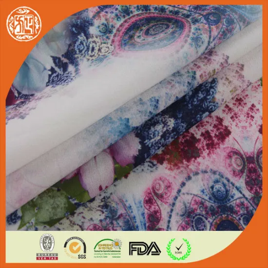 China semi digital printing satin fabric at price