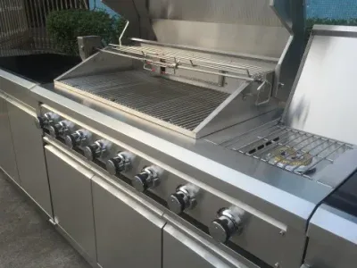 ODM OEM Outdoor Stainless BBQ Grill Modular Kitchen Cabinet Barbecue Kitchen