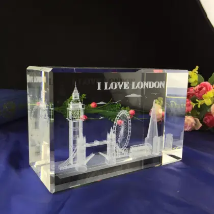 3D Crystal Cube Award
