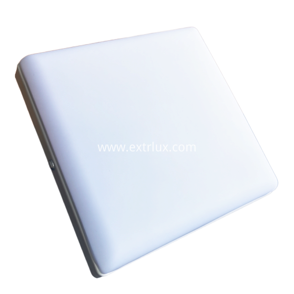 Surface Square Iron Panel Light Flank View