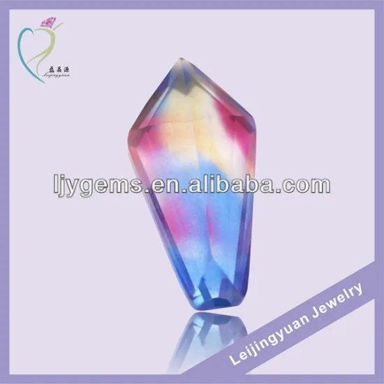 lower price fancy shape multi-color cubic zirconia stone