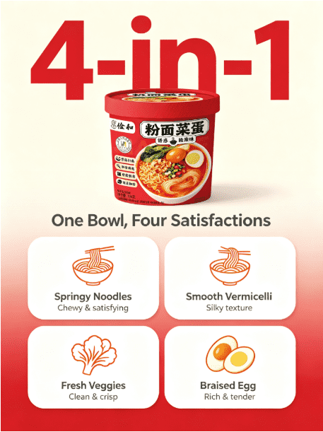 Sour and Spicy Instant Noodles OEM