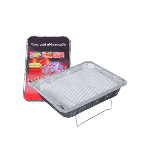 Disposable barbecue grill for outdoor camping