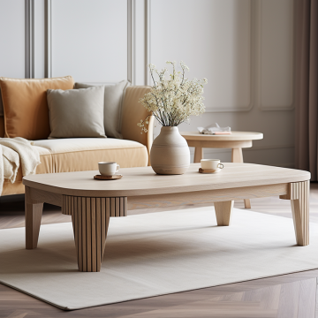 Mrs. Wood's High-Quality, Affordable, Eco-Friendly Wooden Bear Coffee Table for Living Room