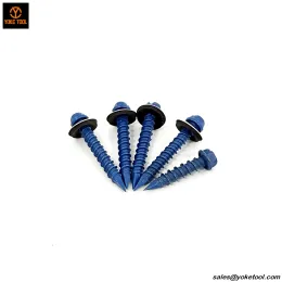 3/16 Blue Hex Head Concrete Screw With EDPM Washer Drill Bit