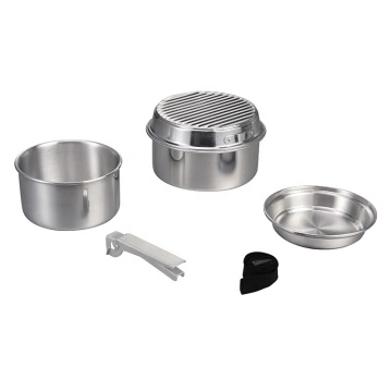 Ensemble de cuisine de camping de voyage en usine directe