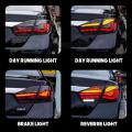 Lâmpadas traseiras do carro HCMotionz Conjunto DRL Start-up Animação 2012-2015 Luzes traseiras LED para Toyota Camry