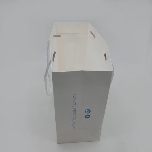 Custom Fancy Retail Carry White Card Paper Bag
