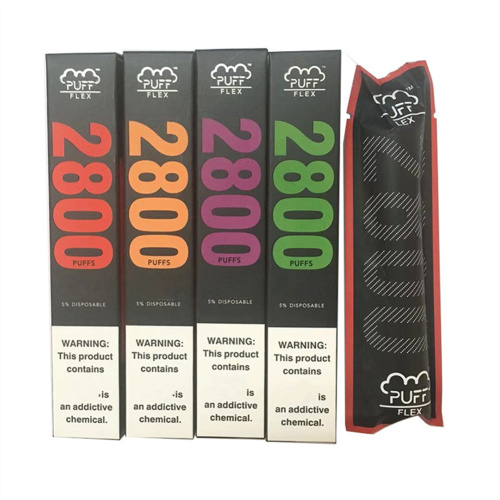 Оптовая популярная Puff Flex 2800Puffs Одноразовый вейп