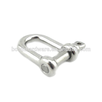 Manera de alta calidad de metal de acero inoxidable D Shackle