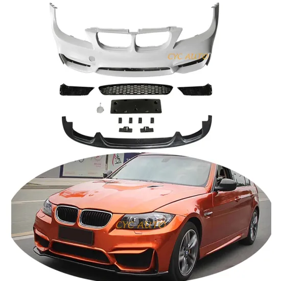 Full Set BodyKit M4 Style Bumper and Side Skirt for BMW 3 Series E90 LCI 2005-2011 325i 330i