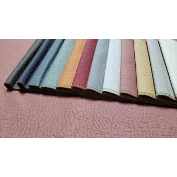 Kanepe mobilyaları için boyalı kabartma deri görünümlü kumaş