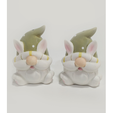 Набор солонки для перца Twin Bunny из смолы
