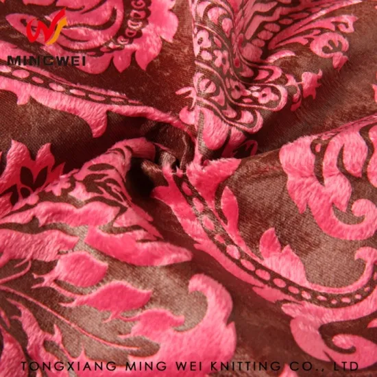 2018SW choose knit soft velour fabric for home textile