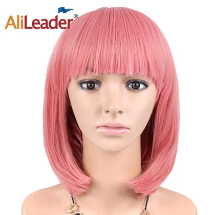 AliLeader Factory Price Fashion Synthetic Short Bobo Wigs