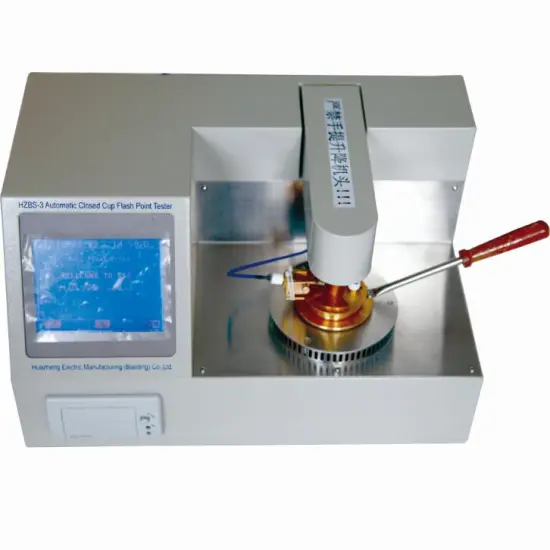 Sampling Type Used Oil Flash Point Tester