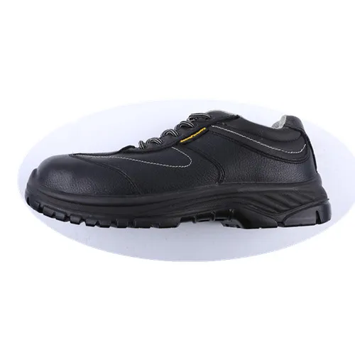 Men Black Leather Protective Shoes