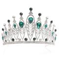 Alloy Big Stone Red Blue Green Pageant Crown