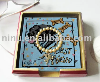 YLNL1001 Printing paper napkin,disposable plastic forks with napkins