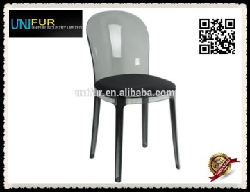 Most comfortable side colorful PP/PC chair office cheap with cushion