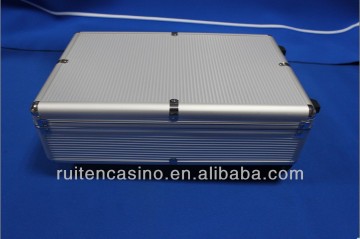 1000ct alu chip case with wheel casino chip case