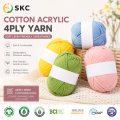 Hilo mezclado acrílico de alta tenacidad, 4 capas, 50g, mezcla antiestática probada por Uster para muñecas Amigurumi DIY, buen precio