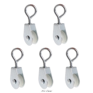 5 Pcs/Set Aquaculture Pulley Metal Automatic Water Line Wheel Accessories Equipment Supplies Poultry Bird Hanger Hook