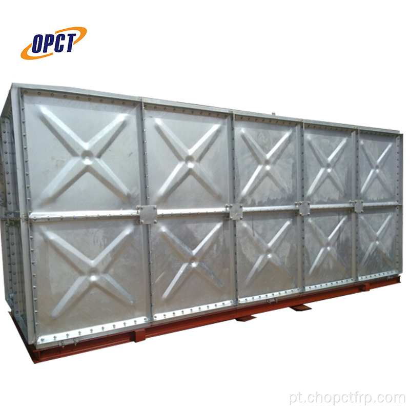 Hot Dip Galvanized Modular Aço parafusado Tanque de água