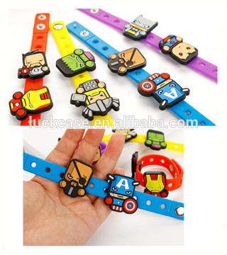 Fresh Modern novelty Superman series boys bangles and bracelets/bulk promotional gifts cool silicone bracelet wristbands
