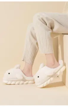 Indoor Non-slip Thick Bottom Warm Fuzzy House Slippers