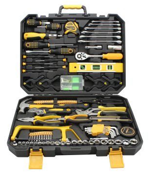 Tite d'outils de réparation complète de 168 pièces avec boîte de rangement en plastique