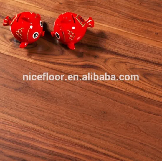 Wallnut engineered wood flooring Three layer solid wood floor