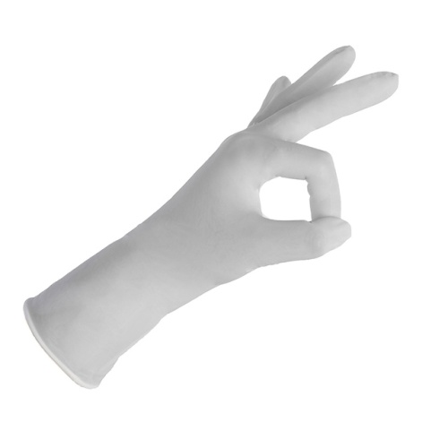Cuochi usa e getta bianchi guanti nitrili senza polvere