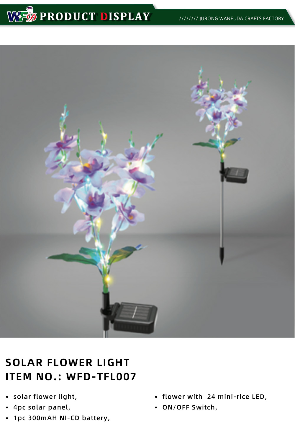 SOLAR LED STRING LIGHT 1-16-X