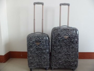 handmade nice pc travel trolley luggage
