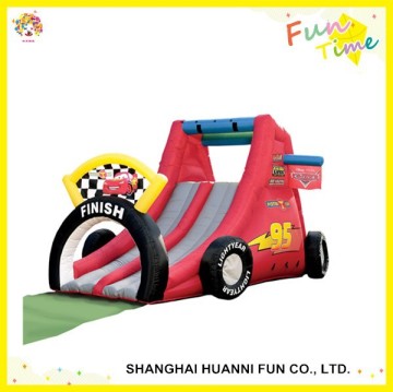2015 new design Car theme PVC inflatable slide factory