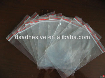 Foodsafety 100% virgin material clear pvc zip lock bag/food bag