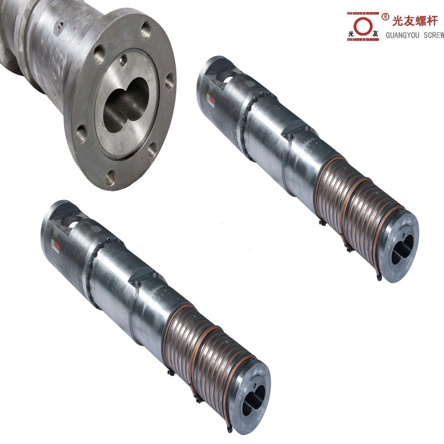 Bimetallic conical twin screw at bariles set para sa PVC extrusion