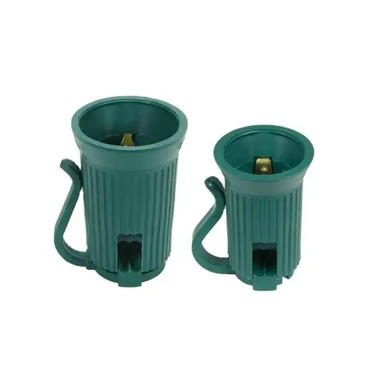 Candle Base Lamp Holder SPT1 18AWG PVC Plastic E17 C9 Bulbs Sockets