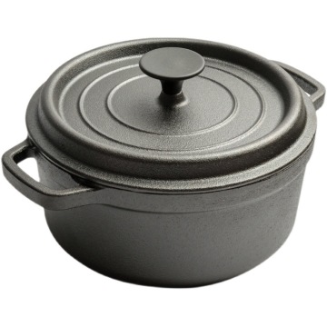 Enameled Cast Iron Dutch Oven with Handle and Lid