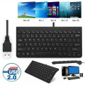 Office Home Portable Slim Waterproof Keyboard Mini USB Wired 78 Key For Laptop PC Computer Macbook