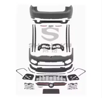 VW Golf 8 to GTi Car Body System: Front & Rear Bumpers, Grille, Side Skirts, Fog Lamps
