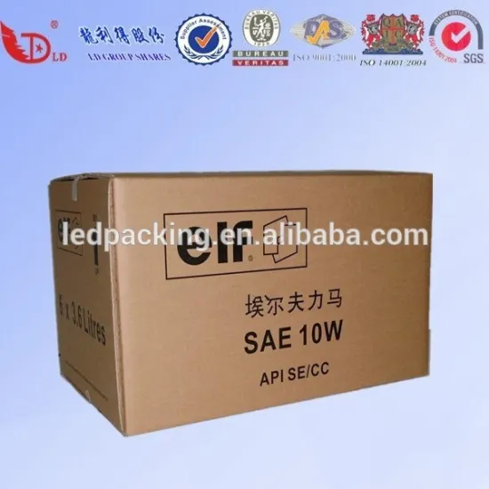 custom design colorful corrugated carton box with lid