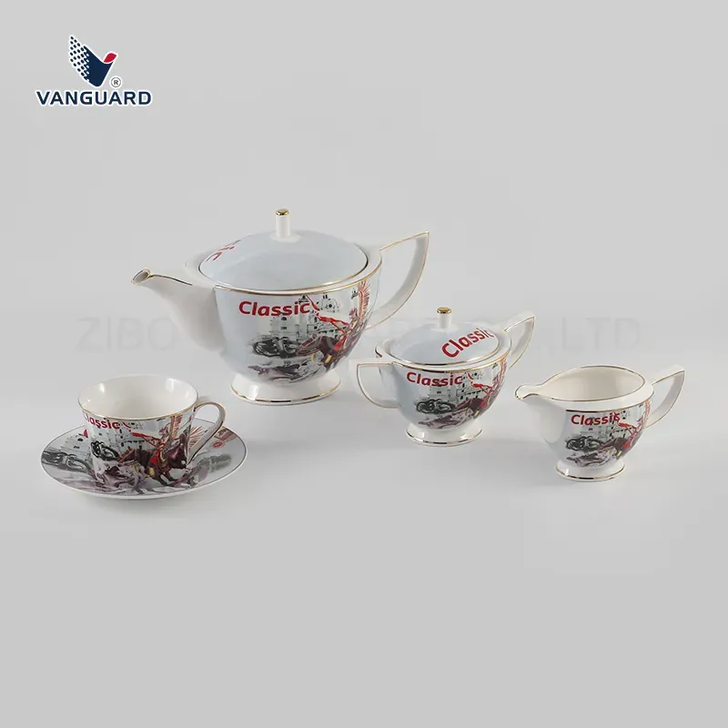 Vanguard 5-Piece Porcelain Tea Cup Set