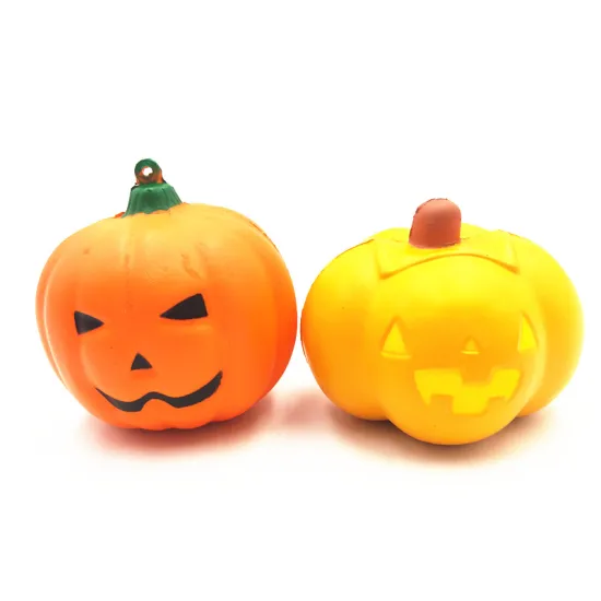 Wholesale Halloween Pumpkin Squishies: Customizable Stress Balls for Gifts