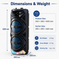 LED Işık Taşınabilir Bluetooth Hoparlör