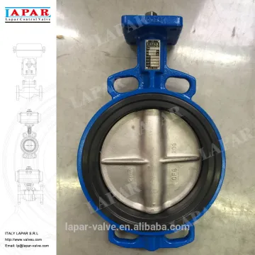 LAPAR wafer type epdm seat butterfly valve